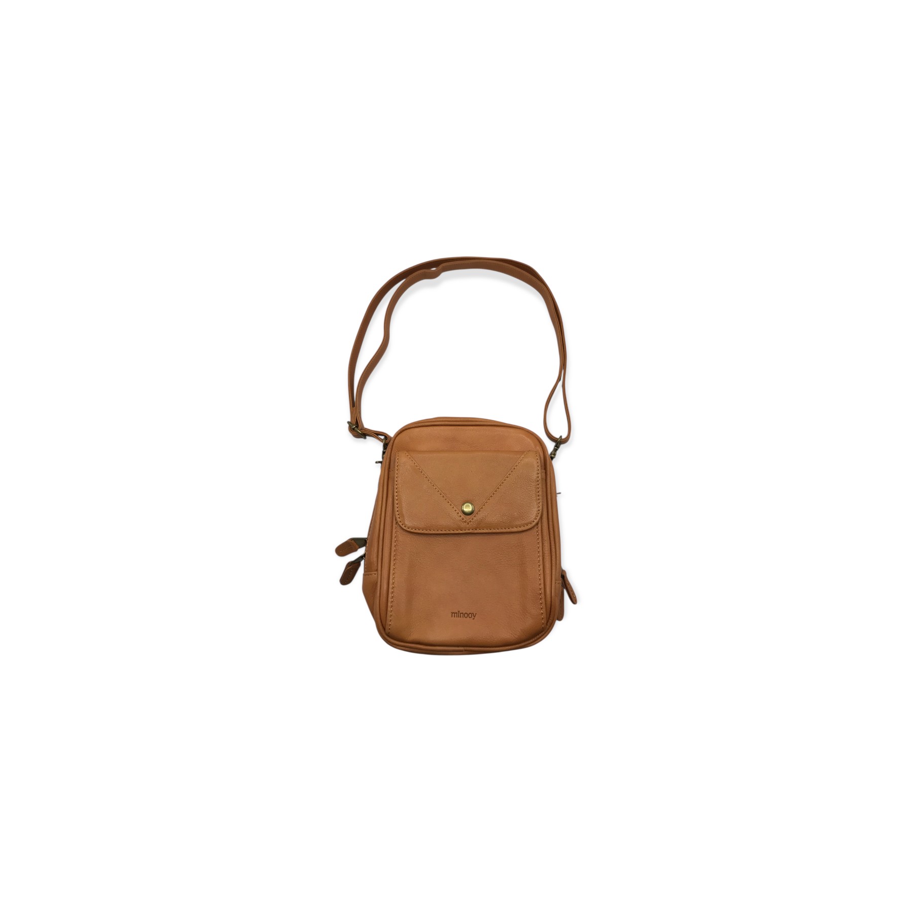 MINOOY - SACS À MAIN EN CUIR - 21X18CM